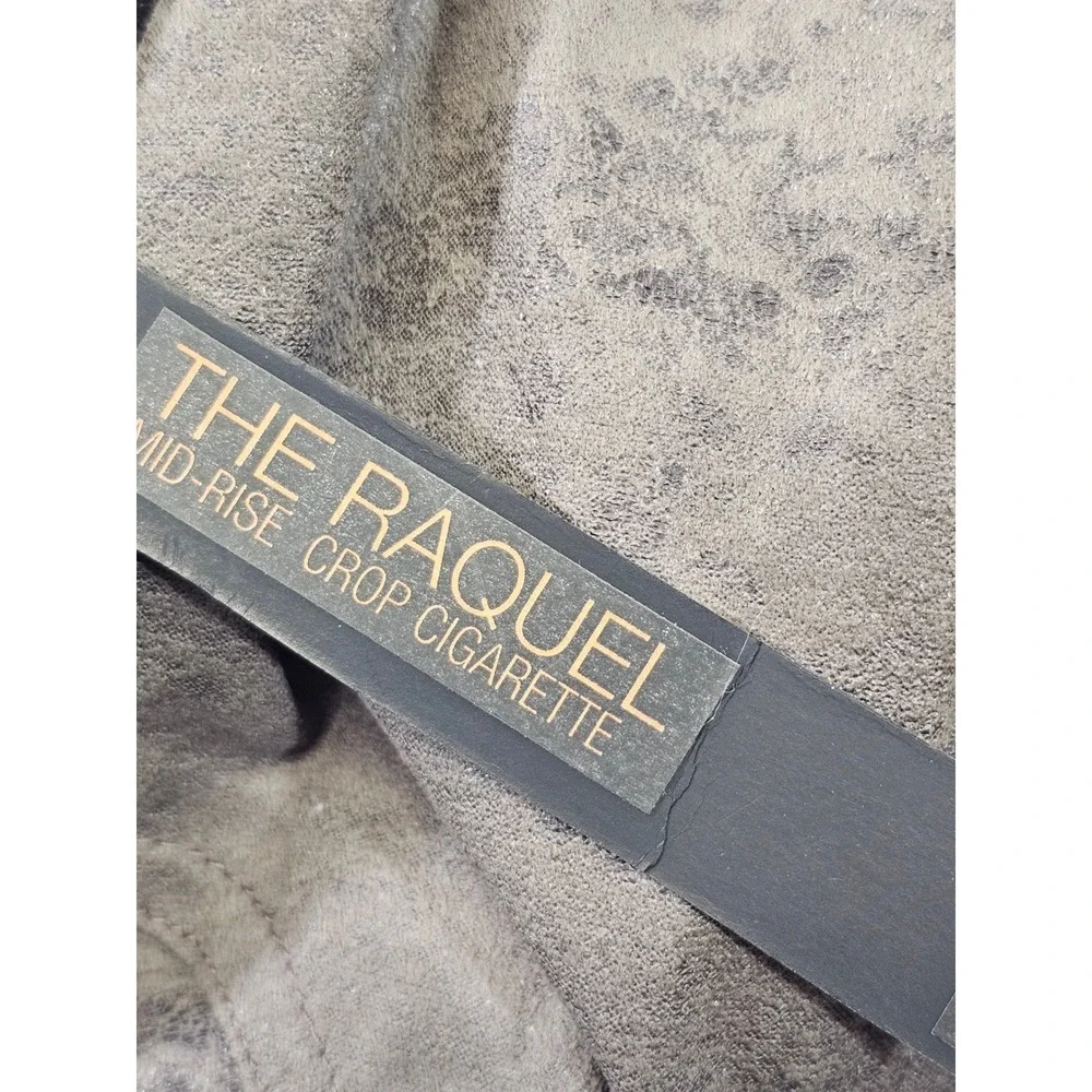 Genetic Denim The Raquel Pants Womens 25 Brown Mottled‎ Mid Rise Crop Cigarette